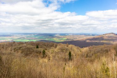 Thüringen 'in güneyindeki Rmhild yakınlarındaki Gleichberge' e yürüyüş - Almanya