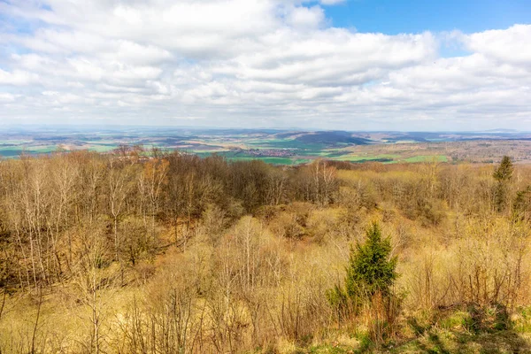 Thüringen 'in güneyindeki Rmhild yakınlarındaki Gleichberge' e yürüyüş - Almanya