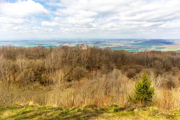 Thüringen 'in güneyindeki Rmhild yakınlarındaki Gleichberge' e yürüyüş - Almanya