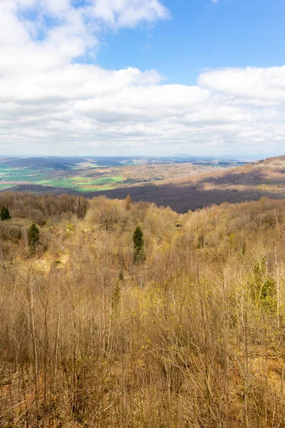 Thüringen 'in güneyindeki Rmhild yakınlarındaki Gleichberge' e yürüyüş - Almanya