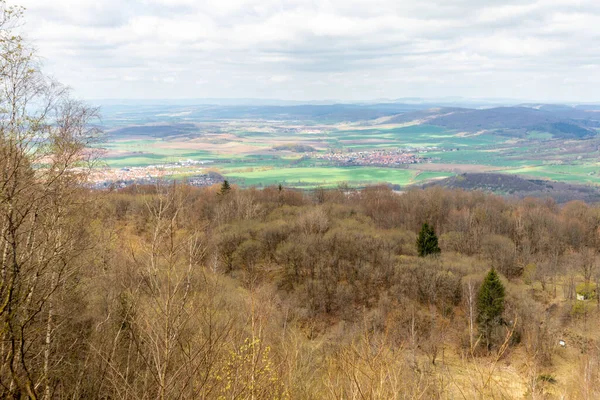 Thüringen 'in güneyindeki Rmhild yakınlarındaki Gleichberge' e yürüyüş - Almanya