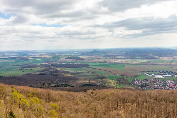 Thüringen 'in güneyindeki Rmhild yakınlarındaki Gleichberge' e yürüyüş - Almanya