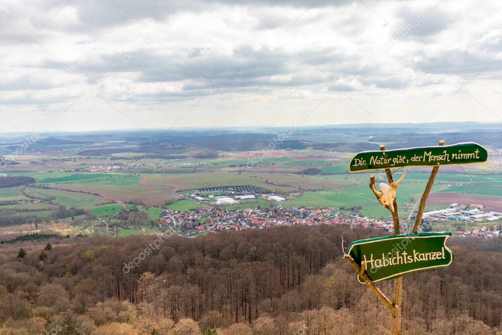 Hike to the Gleichberge near Rmhild in southern Thuringia - Thuringia - Germany