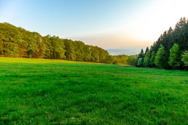 Fantastic sunset on the heights of the Thuringian Forest around the Rennsteig and enjoy the beautiful nature at the same time.