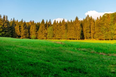 Fantastic sunset on the heights of the Thuringian Forest around the Rennsteig and enjoy the beautiful nature at the same time.