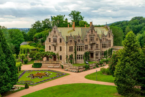 Paseo Verano Hermoso Parque Altenstein Cerca Bad Liebenstein Turingia Alemania — Foto de Stock