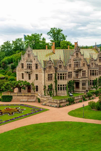 Paseo Verano Hermoso Parque Altenstein Cerca Bad Liebenstein Turingia Alemania — Foto de Stock