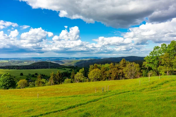 Escursione Intorno Alla Diga Leibis Lichte Vicino Oberweibach Turingia Germania — Foto Stock