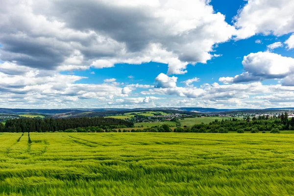 Wanderung Die Leibis Lichte Talsperre Bei Oberweibach Thüringen Deutschland — Stockfoto