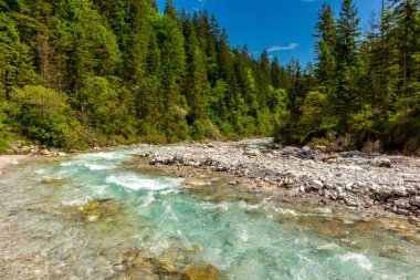 Berchtesgaden Alp eteklerinde, Wimbachtal - Bavyera - Almanya