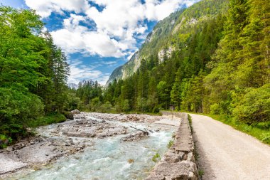 Berchtesgaden Alp eteklerinde, Wimbachtal - Bavyera - Almanya