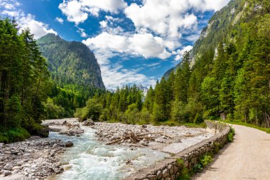 Berchtesgaden Alp eteklerinde, Wimbachtal - Bavyera - Almanya