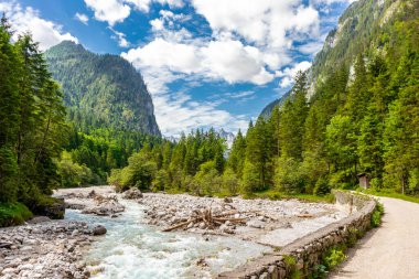 Berchtesgaden Alp eteklerinde, Wimbachtal - Bavyera - Almanya