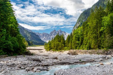 Berchtesgaden Alp eteklerinde, Wimbachtal - Bavyera - Almanya