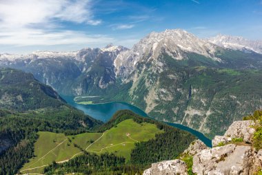 Berchtesgaden Alp etekleri boyunca güzel bir keşif turu Jenner - Bavyera - Almanya