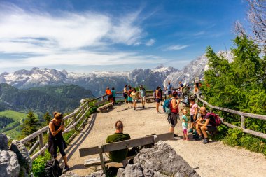 Berchtesgaden Alp etekleri boyunca güzel bir keşif turu Jenner - Bavyera - Almanya