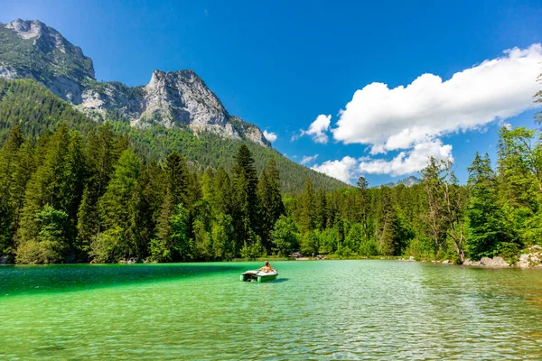 Belo Passeio Exploração Longo Das Berchtesgaden Alpine Foothills Hintersee Baviera — Fotografia de Stock