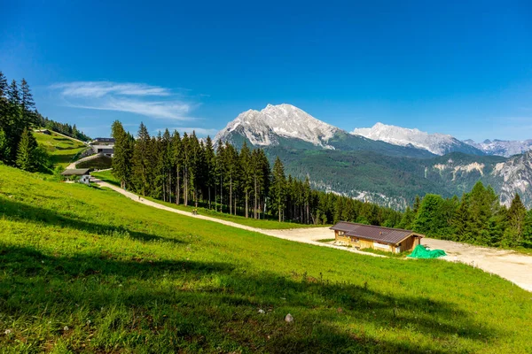 沿着Berchtesgaden阿尔卑斯山山麓的美丽探险之旅 德国詹纳 巴伐利亚 — 图库照片