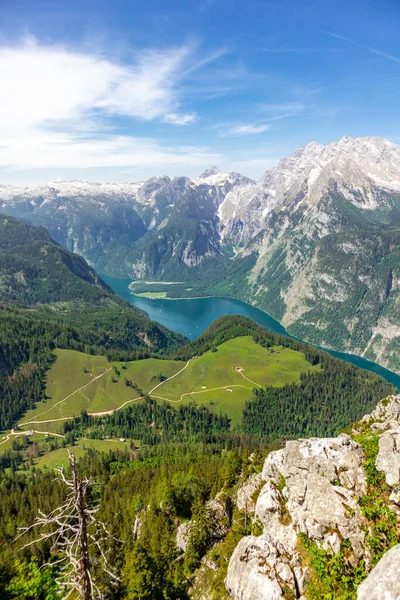 Hermoso Recorrido Exploración Por Las Estribaciones Alpinas Berchtesgaden Jenner Baviera — Foto de Stock