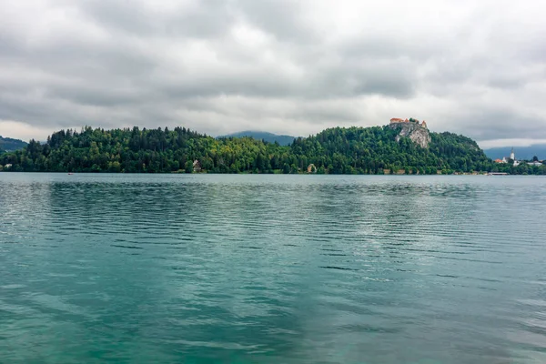 Прогулка Озеру Блед Подножия Плато Поклюка Гореньска Словения — стоковое фото