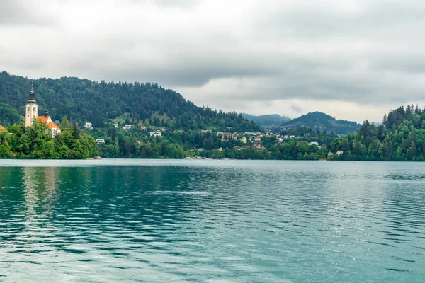 Πεζοπορία Γύρω Από Λίμνη Bled Στους Πρόποδες Του Οροπεδίου Pokljuka — Φωτογραφία Αρχείου