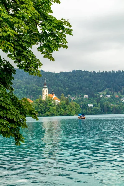 Caminhada Torno Lago Bled Sopé Planalto Pokljuka Gorenjska Eslovénia — Fotografia de Stock
