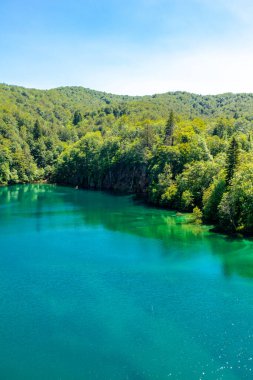 Güzel Plitvice Gölleri Ulusal Parkı 'nda keşif turu - Hırvatistan