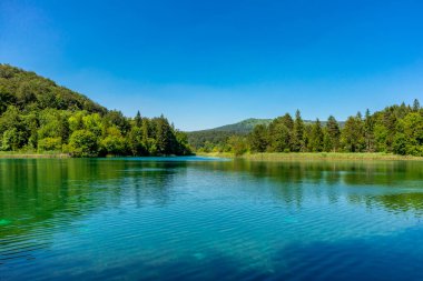 Güzel Plitvice Gölleri Ulusal Parkı 'nda keşif turu - Hırvatistan
