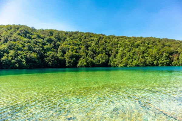 Discovery Tour Beautiful Plitvice Lakes National Park Croatia Stock Image