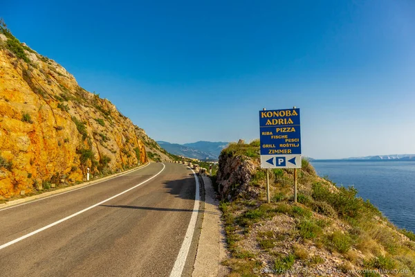 Wycieczka Wzdłuż Pięknego Wybrzeża Bram Zatoki Kwarnerskiej Rijeka Chorwacja — Zdjęcie stockowe