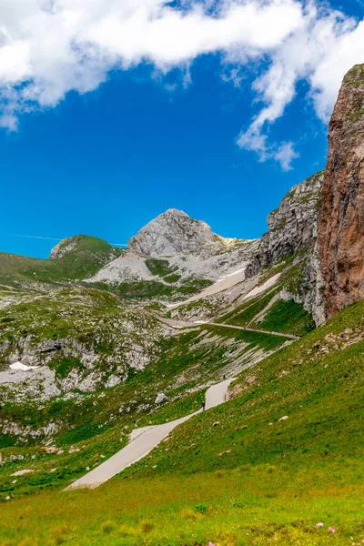 Camino Hacia Pico Magart Carretera Más Alta Eslovenia Eslovenia Italia —  Fotos de Stock