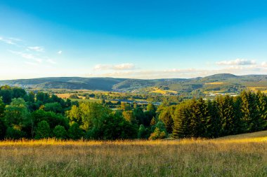 Yaz keşfi turu Steinbach-Hallenberg yakınlarındaki Thuringian Ormanı 'nda