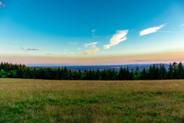 Yaz keşfi turu Steinbach-Hallenberg yakınlarındaki Thuringian Ormanı 'nda