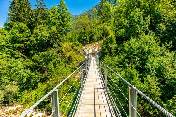 Welcome Beautiful Soa Valley Julian Alps Slovenia — Stock Photo, Image