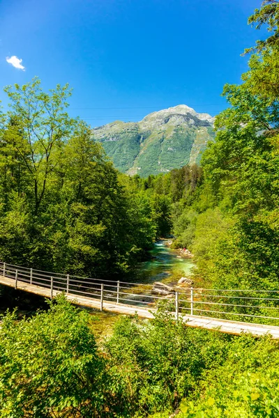Welcome Beautiful Soa Valley Julian Alps Slovenia — ストック写真