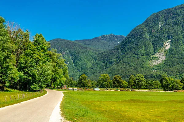 Welcome Beautiful Soa Valley Julian Alps Slovenia — Zdjęcie stockowe