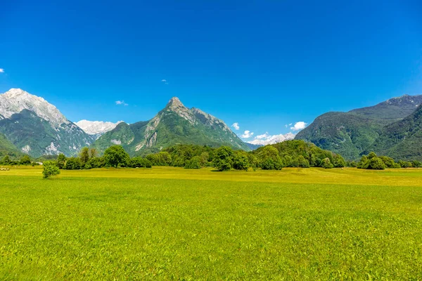 Bienvenido Hermoso Valle Soa Cerca Los Alpes Julianos Eslovenia — Foto de Stock