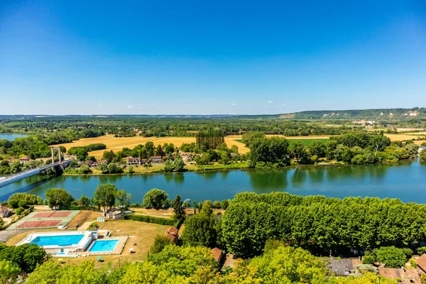 Way Beautiful Valley Seine Chteau Gaillard Les Andelys Normandy France — Stock fotografie