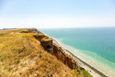 İngiliz Kanalı üzerinde Le Havre şehrinin kapılarında sahil yürüyüşü - Normandiya - Fransa