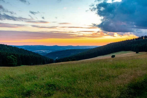 Letní Procházka Krásnou Přírodou Durynského Lesa Durynsko — Stock fotografie