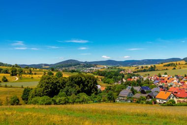 Schmalkalden 'in güzel doğasında yaz yürüyüşü - Thüringen - Almanya