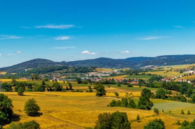 Schmalkalden 'in güzel doğasında yaz yürüyüşü - Thüringen - Almanya