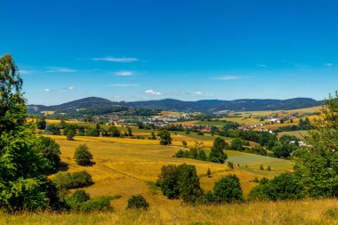 Schmalkalden 'in güzel doğasında yaz yürüyüşü - Thüringen - Almanya