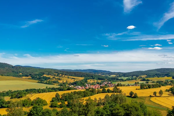 Sommerspaziergang Durch Die Schöne Natur Von Schmalkalden Thüringen Deutschland — Stockfoto