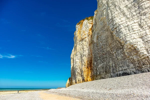 Beautiful Discovery Tour Unique Cliffs Cte Albtre Normandy France — стоковое фото