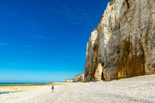 Beautiful Discovery Tour Unique Cliffs Cte Albtre Normandy France — 스톡 사진