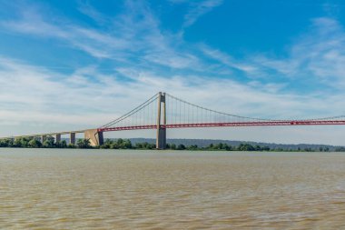 Le Havre yakınlarındaki güzel Seine Vadisi 'nde Normandiya - Fransa