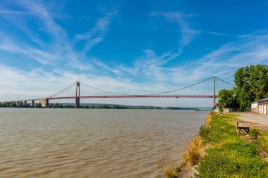 Le Havre yakınlarındaki güzel Seine Vadisi 'nde Normandiya - Fransa