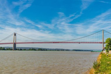 Le Havre yakınlarındaki güzel Seine Vadisi 'nde Normandiya - Fransa