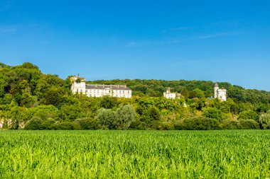Le Havre yakınlarındaki güzel Seine Vadisi 'nde Normandiya - Fransa